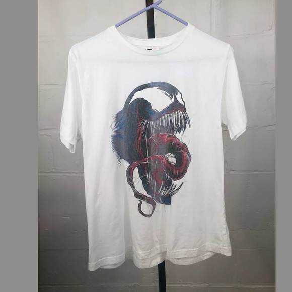 Tultex Netflix Venom Tee White Short Sleeve - Picture 2 of 5